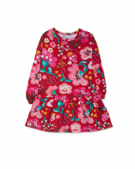 Robe en peluche rose fille Besties Robe en peluche rose fille Besties