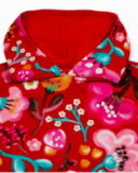 Sweat peluche rouge pour fille Besties Sweat peluche rouge pour fille Besties