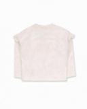 T-shirt blanc en maille fille Besties T-shirt blanc en maille fille Besties