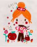 T-shirt blanc en maille fille Besties T-shirt blanc en maille fille Besties