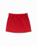 Jupe en tricot rouge pour fille Besties Jupe en tricot rouge pour fille Besties