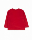 T-shirt en maille rouge pour fille Besties T-shirt en maille rouge pour fille Besties