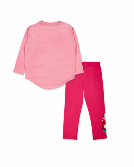 Ensemble tricoté rose pour fille Besties Ensemble tricoté rose pour fille Besties