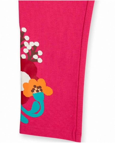 Legging en maille rose pour fille Besties Legging en maille rose pour fille Besties