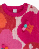Robe en maille rose pour fille Besties Robe en maille rose pour fille Besties