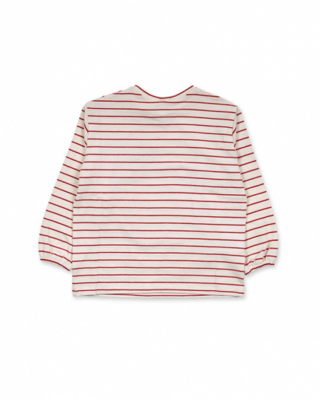 T-shirt blanc en maille pour fille Besties T-shirt blanc en maille pour fille Besties