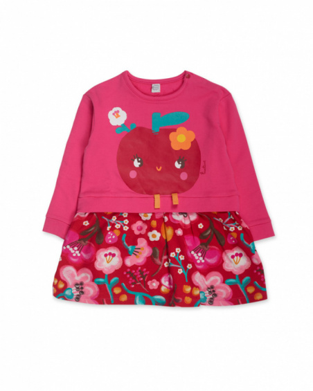 Robe en peluche rose pour fille Besties Robe en peluche rose pour fille Besties