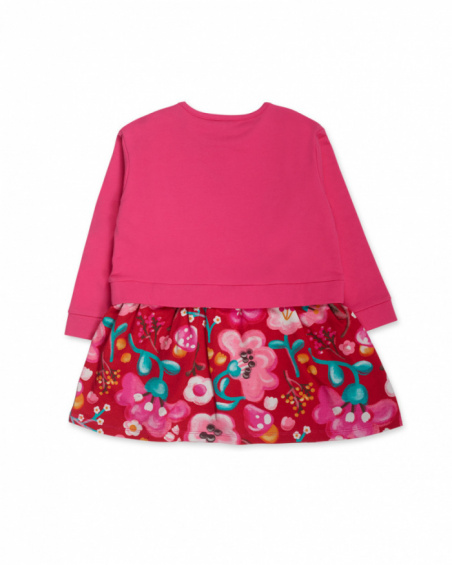 Robe en peluche rose pour fille Besties Robe en peluche rose pour fille Besties