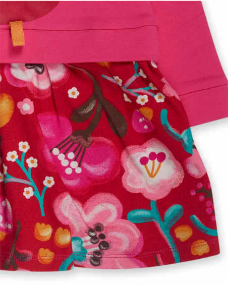 Robe en peluche rose pour fille Besties Robe en peluche rose pour fille Besties