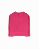 Sweat peluche rose pour fille Besties Sweat peluche rose pour fille Besties