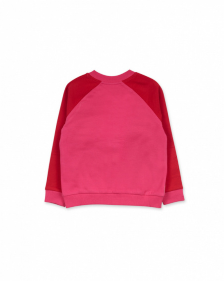 Veste en peluche rouge pour fille Besties Veste en peluche rouge pour fille Besties