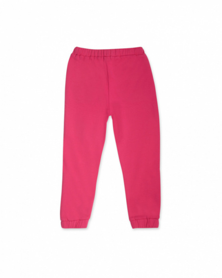 Pantalon en peluche rose pour fille Besties Pantalon en peluche rose pour fille Besties