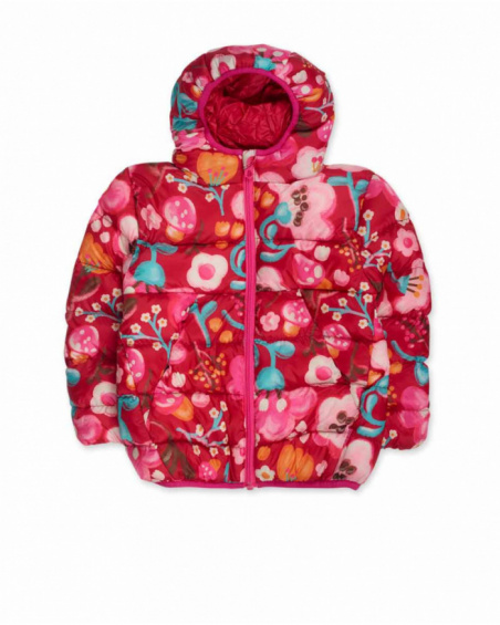 Parka matelassée rouge pour fille Besties Parka matelassée rouge pour fille Besties