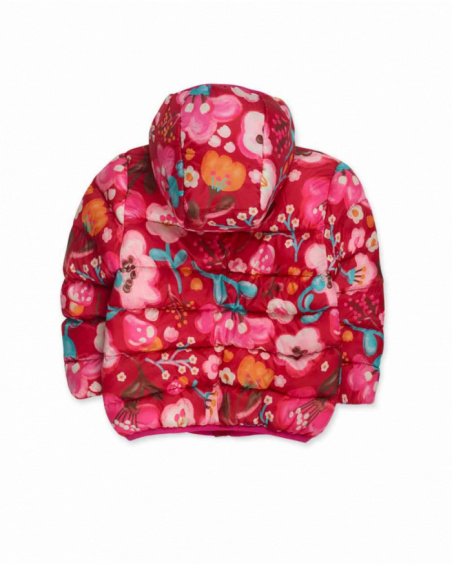 Parka matelassée rouge pour fille Besties Parka matelassée rouge pour fille Besties
