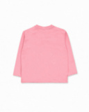 T-shirt en maille rose pour fille Besties T-shirt en maille rose pour fille Besties