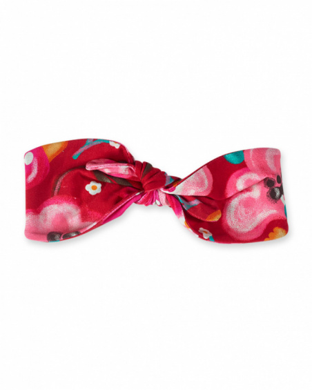 Bandeau imprimé pois rouges fille Besties