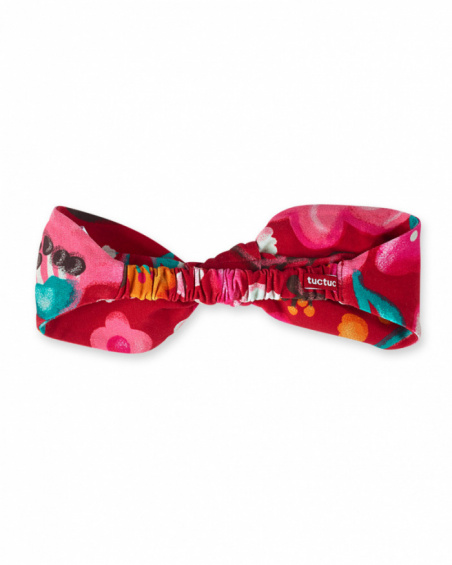 Bandeau imprimé pois rouges fille Besties
