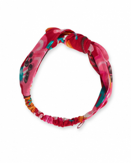 Bandeau imprimé pois rouges fille Besties