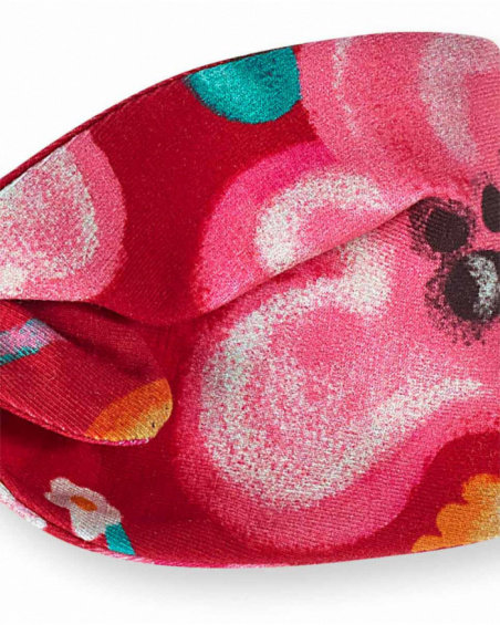 Bandeau imprimé pois rouges fille Besties