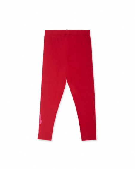 Legging en maille rouge fille Cattitude Legging en maille rouge fille Cattitude