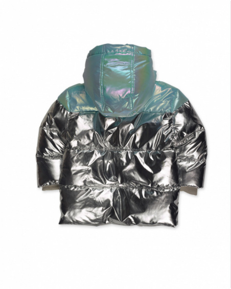 Parka matelassée bleue fille Cattitude Parka matelassée bleue fille Cattitude