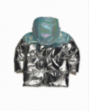 Parka matelassée bleue fille Cattitude Parka matelassée bleue fille Cattitude