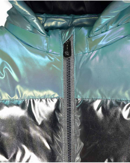 Parka matelassée bleue fille Cattitude Parka matelassée bleue fille Cattitude