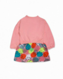Robe peluche rose pour fille Cattitude Robe peluche rose pour fille Cattitude