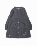 Robe en jean gris pour fille Cattitude Robe en jean gris pour fille Cattitude