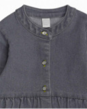 Robe en jean gris pour fille Cattitude Robe en jean gris pour fille Cattitude