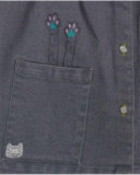 Robe en jean gris pour fille Cattitude Robe en jean gris pour fille Cattitude