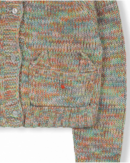 Veste tricot rose pour fille Cattitude Veste tricot rose pour fille Cattitude