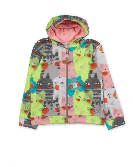 Veste polaire grise fille Cattitude Veste polaire grise fille Cattitude
