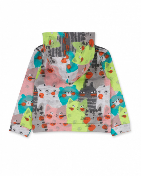 Veste polaire grise fille Cattitude Veste polaire grise fille Cattitude