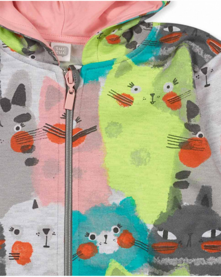 Veste polaire grise fille Cattitude Veste polaire grise fille Cattitude