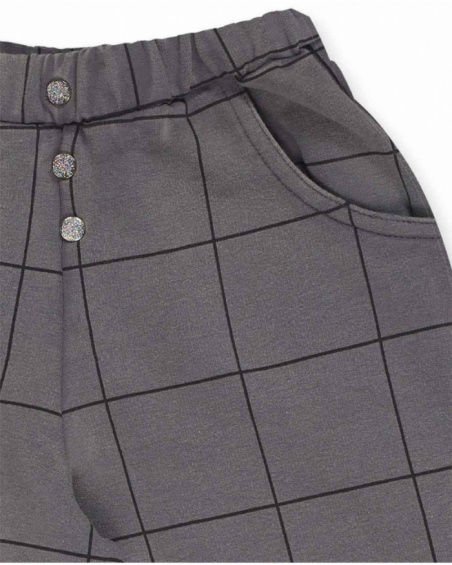 Pantalon peluche fille Cattitude gris Pantalon peluche fille Cattitude gris