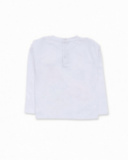 T-shirt blanc en maille fille Cattitude T-shirt blanc en maille fille Cattitude