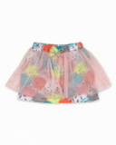 Jupe en maille rose pour fille Cattitude Jupe en maille rose pour fille Cattitude