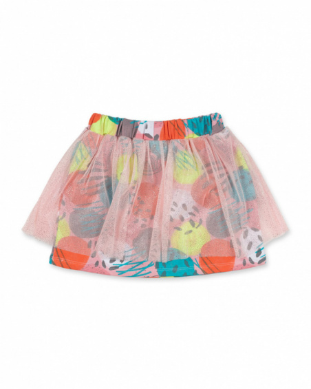 Jupe en maille rose pour fille Cattitude Jupe en maille rose pour fille Cattitude