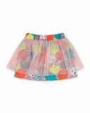 Jupe en maille rose pour fille Cattitude Jupe en maille rose pour fille Cattitude
