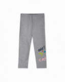 Legging peluche gris fille Cattitude Legging peluche gris fille Cattitude