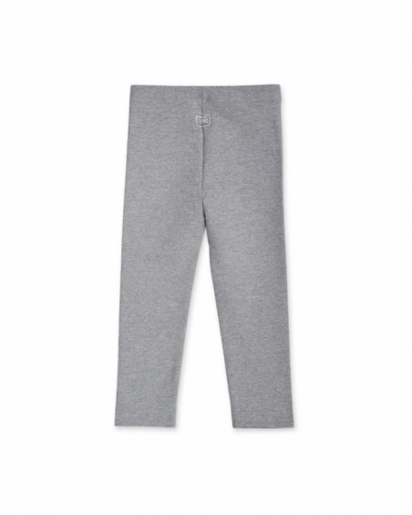 Legging peluche gris fille Cattitude Legging peluche gris fille Cattitude