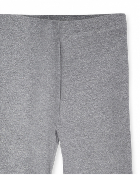 Legging peluche gris fille Cattitude Legging peluche gris fille Cattitude