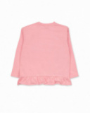 T-shirt jersey rose fille Cattitude T-shirt jersey rose fille Cattitude