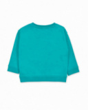 Sweat molleton bleu garçon Cattitude Sweat molleton bleu garçon Cattitude