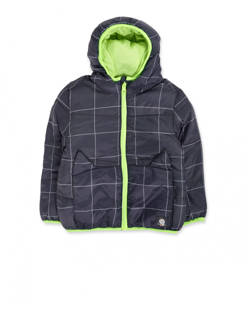 Parka réversible noir jaune Cattitude