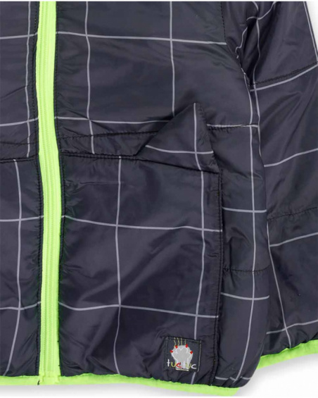 Parka réversible noir jaune Cattitude Parka réversible noir jaune Cattitude