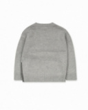 Pull tricot gris garçon Cattitude Pull tricot gris garçon Cattitude