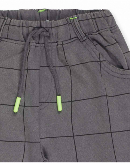Pantalon peluche gris garçon Cattitude Pantalon peluche gris garçon Cattitude