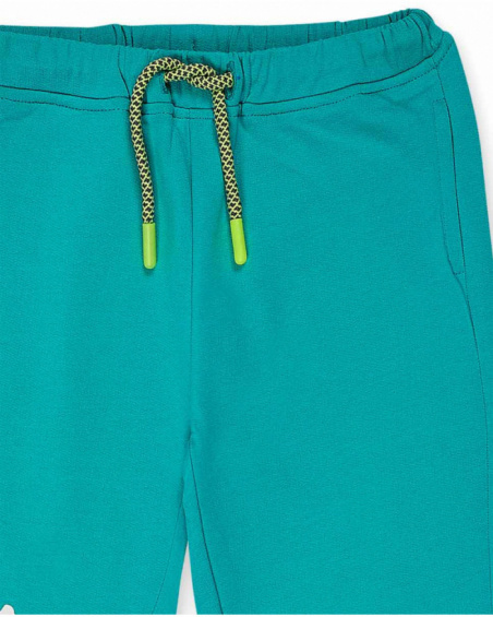 Pantalon peluche bleu garçon Cattitude Pantalon peluche bleu garçon Cattitude